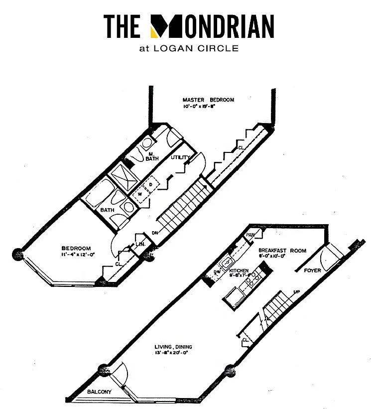 Floor plan 2 Bed 2 Bath Duplex