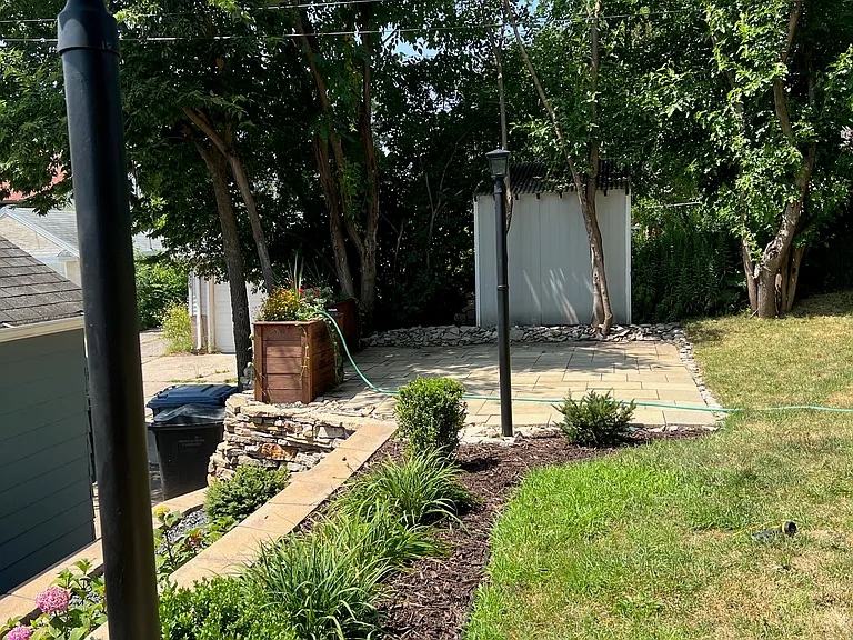 Landscape and patio
