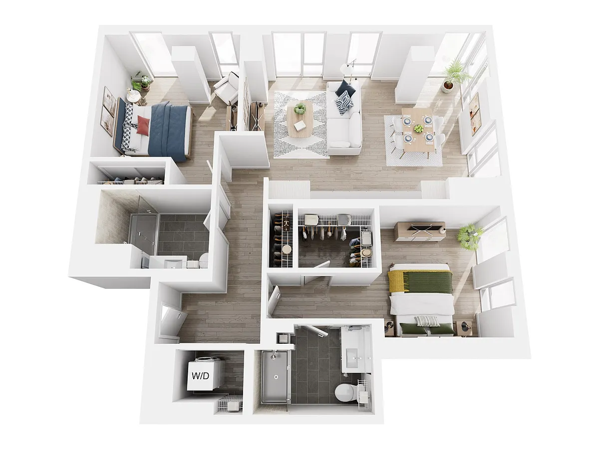 Floor plan 2x2 Floor Plan 14