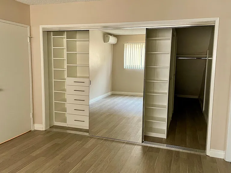 Closets in Master bedroom with lots of extra storage space