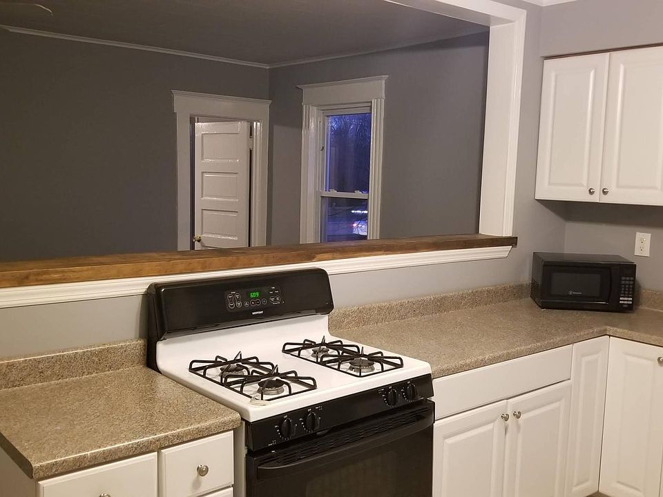 Kitchen with semi-open concept to living room