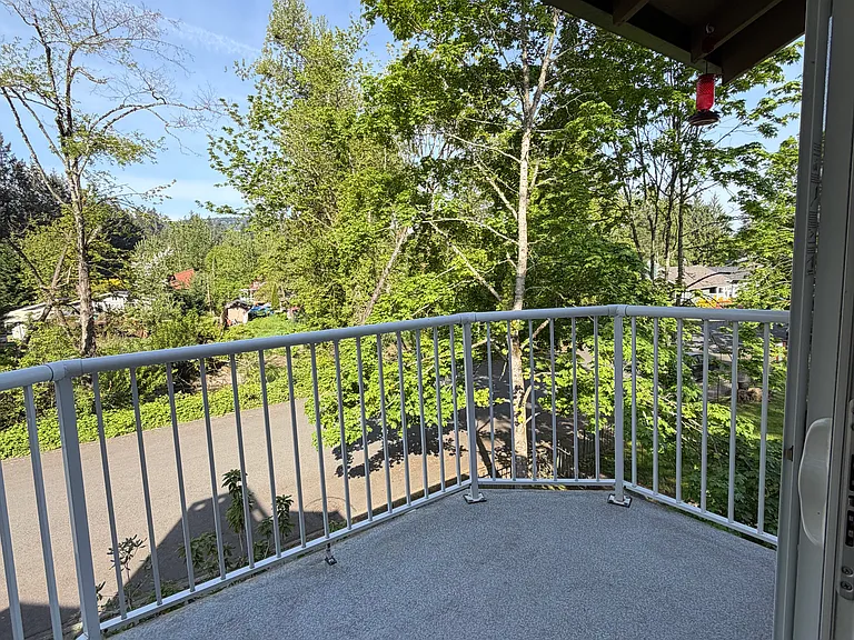 large deck to accommodate lounging and dining