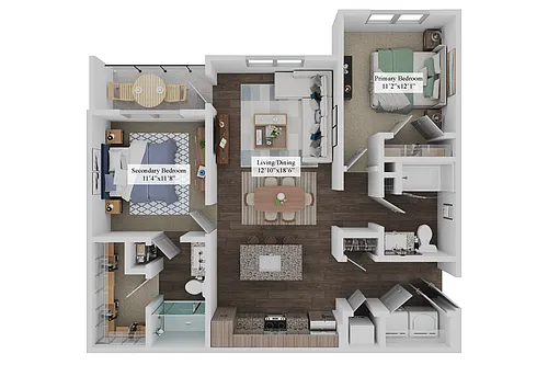 Floor plan The Barrett (B1)