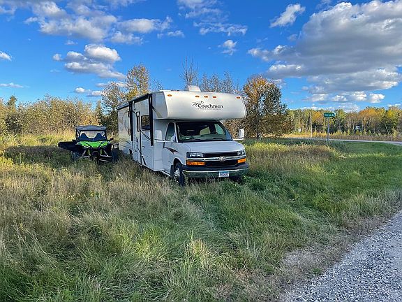 Cleared area for camp site