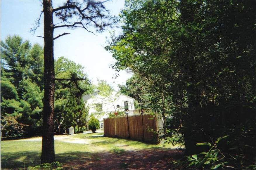 Front Yard-at one end of circular driveway