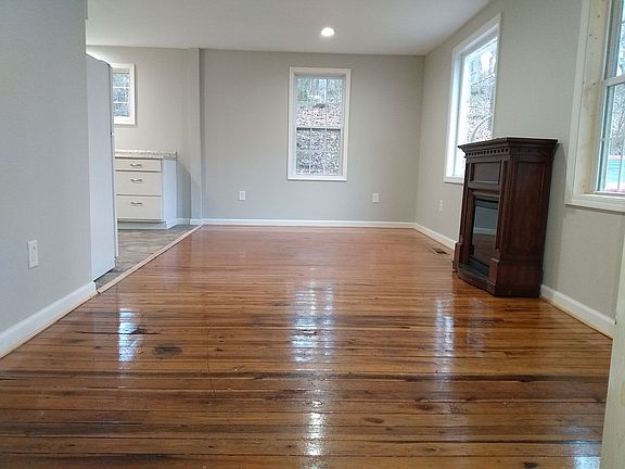 Distressed wood floors