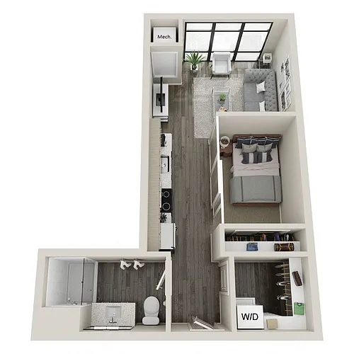 Floor plan V - Convertible