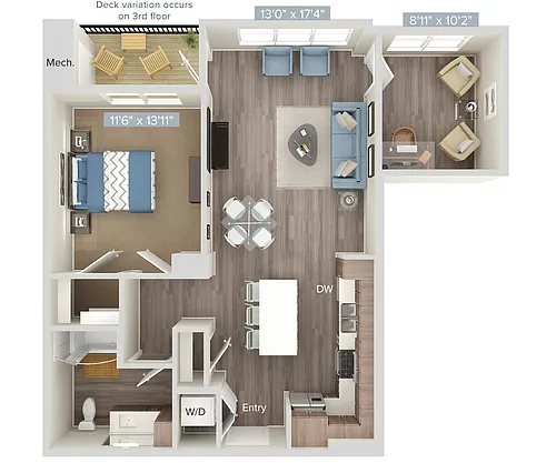 Floor plan A5D-351-445