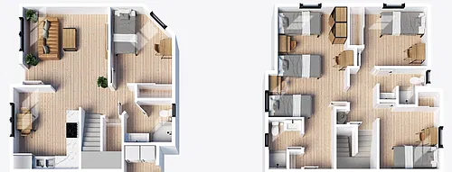 Floor plan 4 Bedroom | 3 Bath