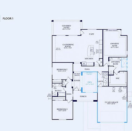 Cliff Floor Plan, Quick Move-In Home, Floor 1