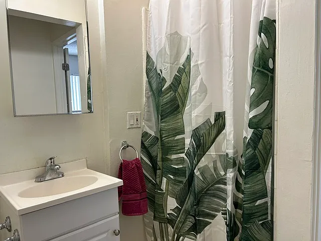 Private bathroom for this bedroom.