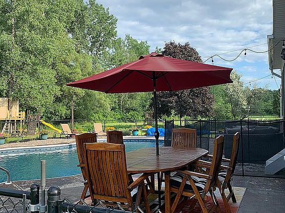 patio by the pool