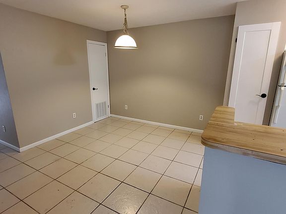 Dining area. The closet straight ahead is only for A/C. There is a closet on the left though that you can use for coats, brooms, etc.