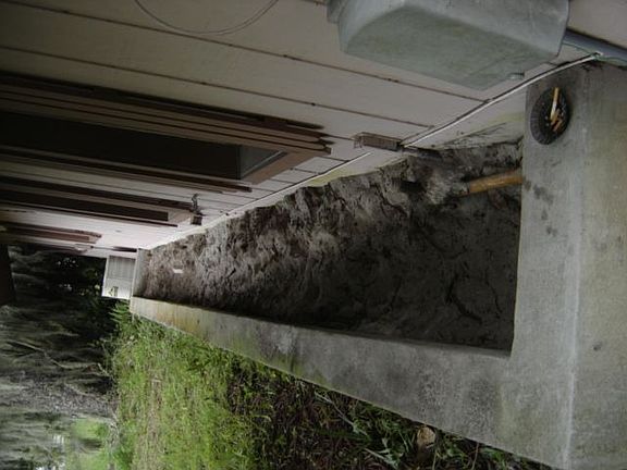 Built in planter on north side of house