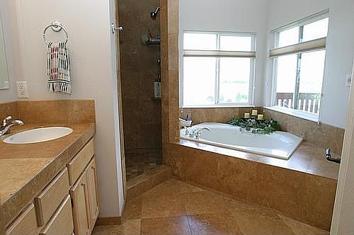 Master bath heated floor 