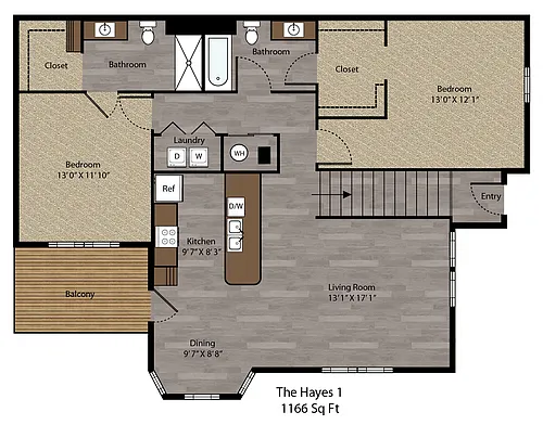 Floor plan The Hayes 1