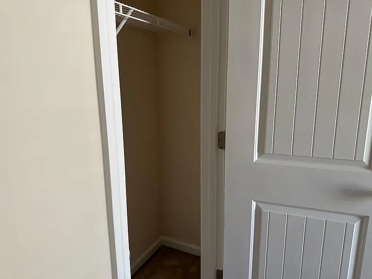 A view into the closet in room 1 to demonstrate how deep it goes.
