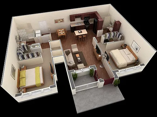Floor plan 2x2 B2G