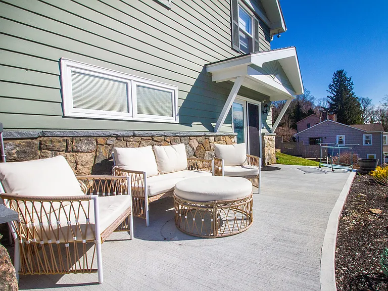 Your own patio area. Small grill is allowed.