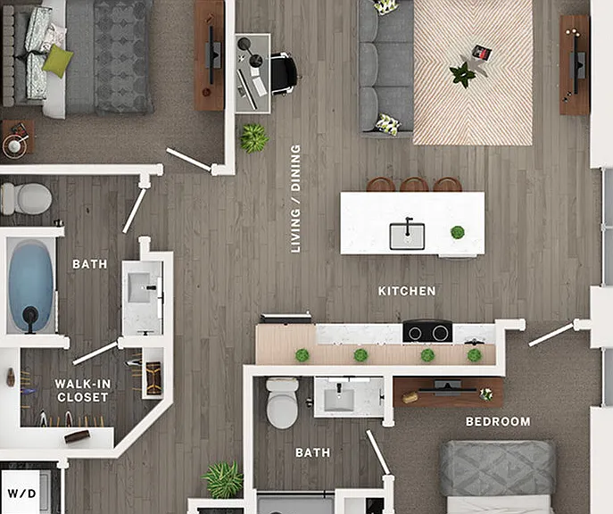 2BR/2BA - C1 2BR/2BA - C1