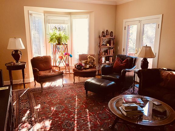 Bay window view family room