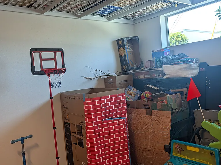 Garage extra storage space