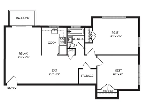 Floor plan The Woodmont