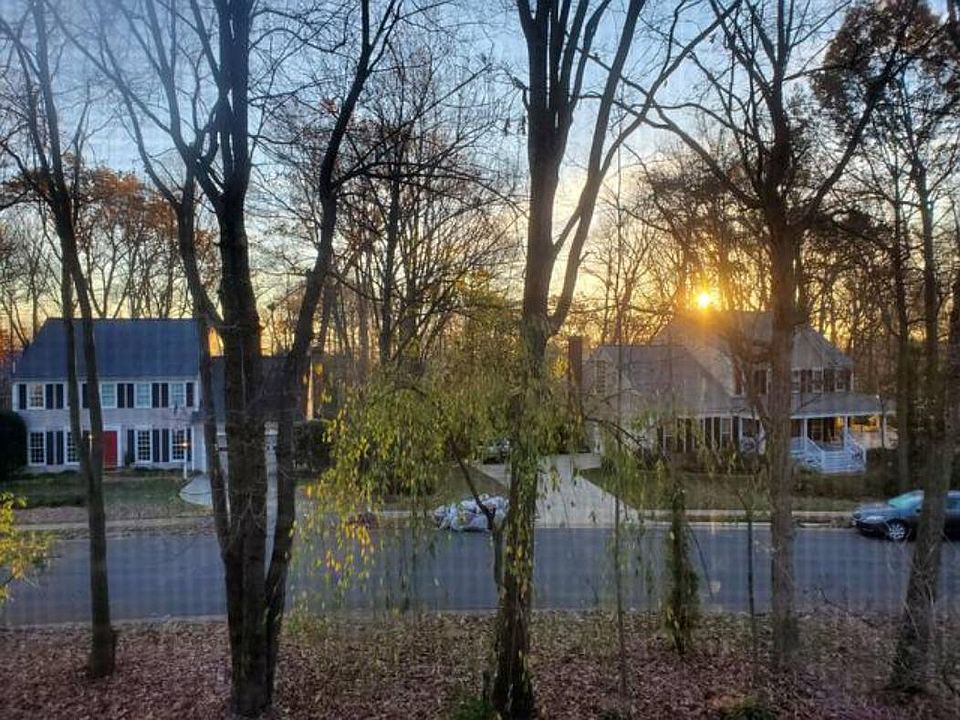 Master bath window view.