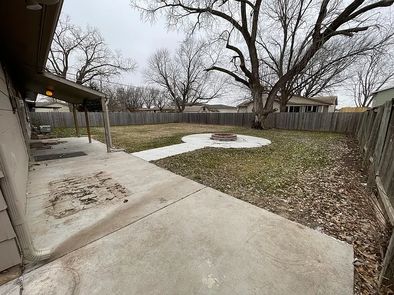 Backyard view from NE Corner