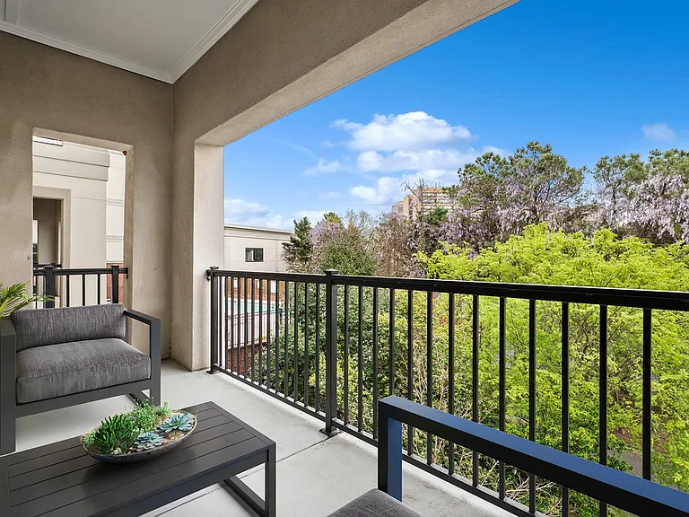 Get some fresh air on your private patio or balcony