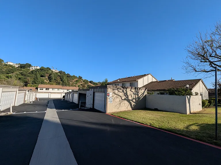 Private Road to Condo's 2-Car Garage; Own Water Faucet Outside of Garage