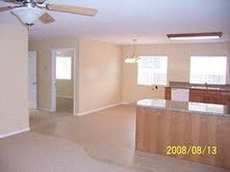 Open kitchen and living