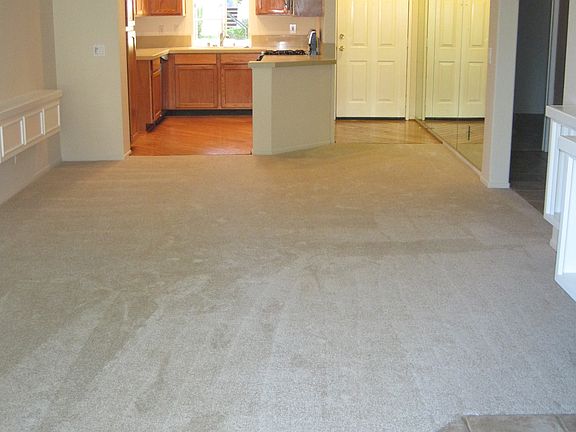 View into living room from patio