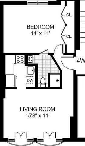 2nd image of 323 W 80th St APT 4W