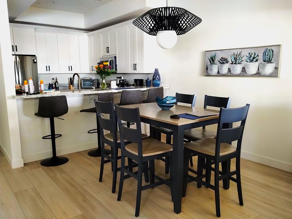 Kitchen table. Leaf expands table to seat ten comfortably.