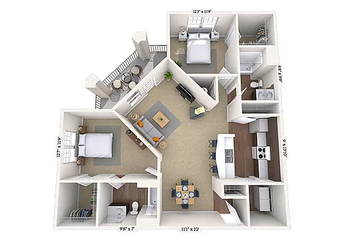 Floor plan Jeffersonian