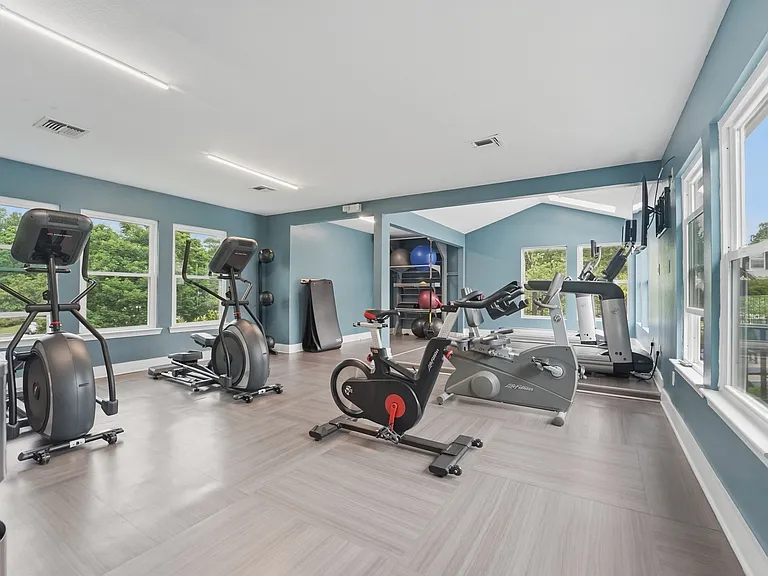 Elevate your fitness routine at Eagle Rock Apartments at Abingdon with our state-of-the-art gym. Enjoy ample natural light and modern equipment designed for your convenience. Ready to take the first step? Explore your new home today!