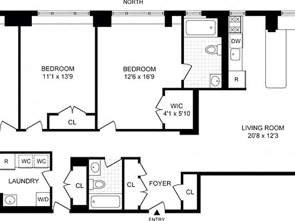 2nd image of 30 W 63rd St #40P