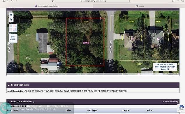 0 N Oak Drive, Kenansville, FL 34739 | MLS #F10458173 | Zillow