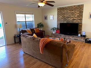 Living Room with Awesome Fireplace