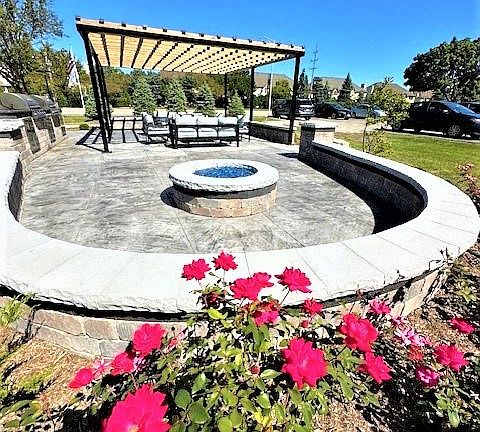 Grilling And Fire Pit Area