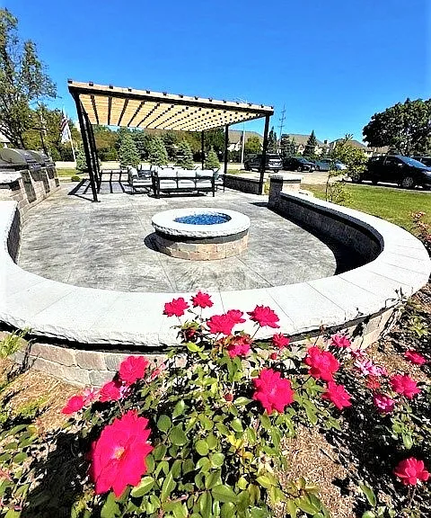 Grilling And Fire Pit Area