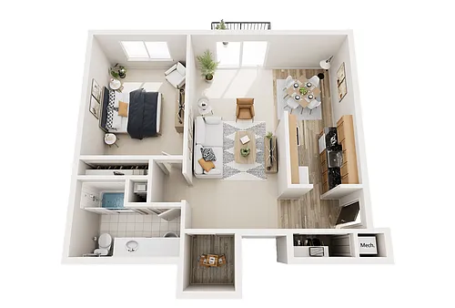 Floor plan 1B