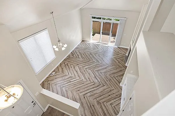 view from 2nd level stairway