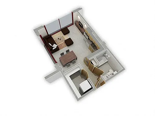 Floor plan Studio