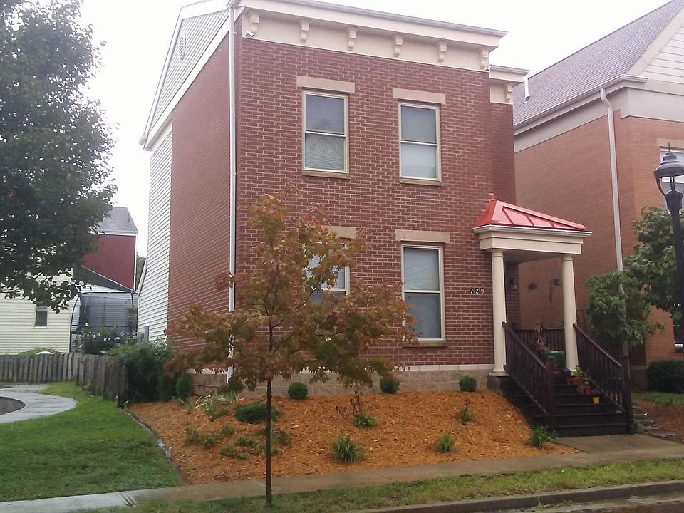 Exterior view from the historic brick street.