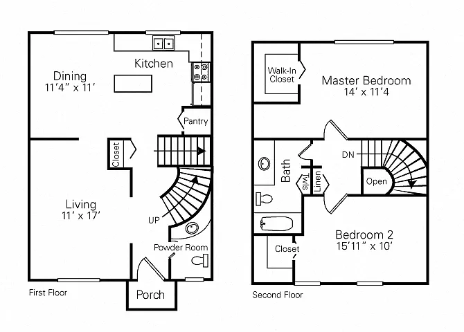 Floor plan 2 Bedroom