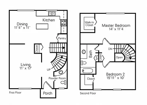 Floor plan 2 Bedroom