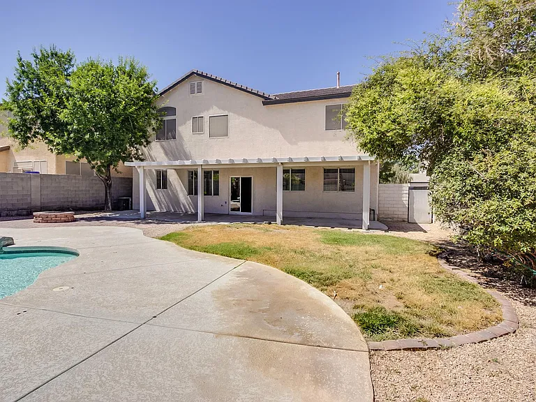 Backyard with Pool, spa/hot tub
