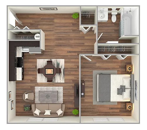 Floor plan One Bedroom